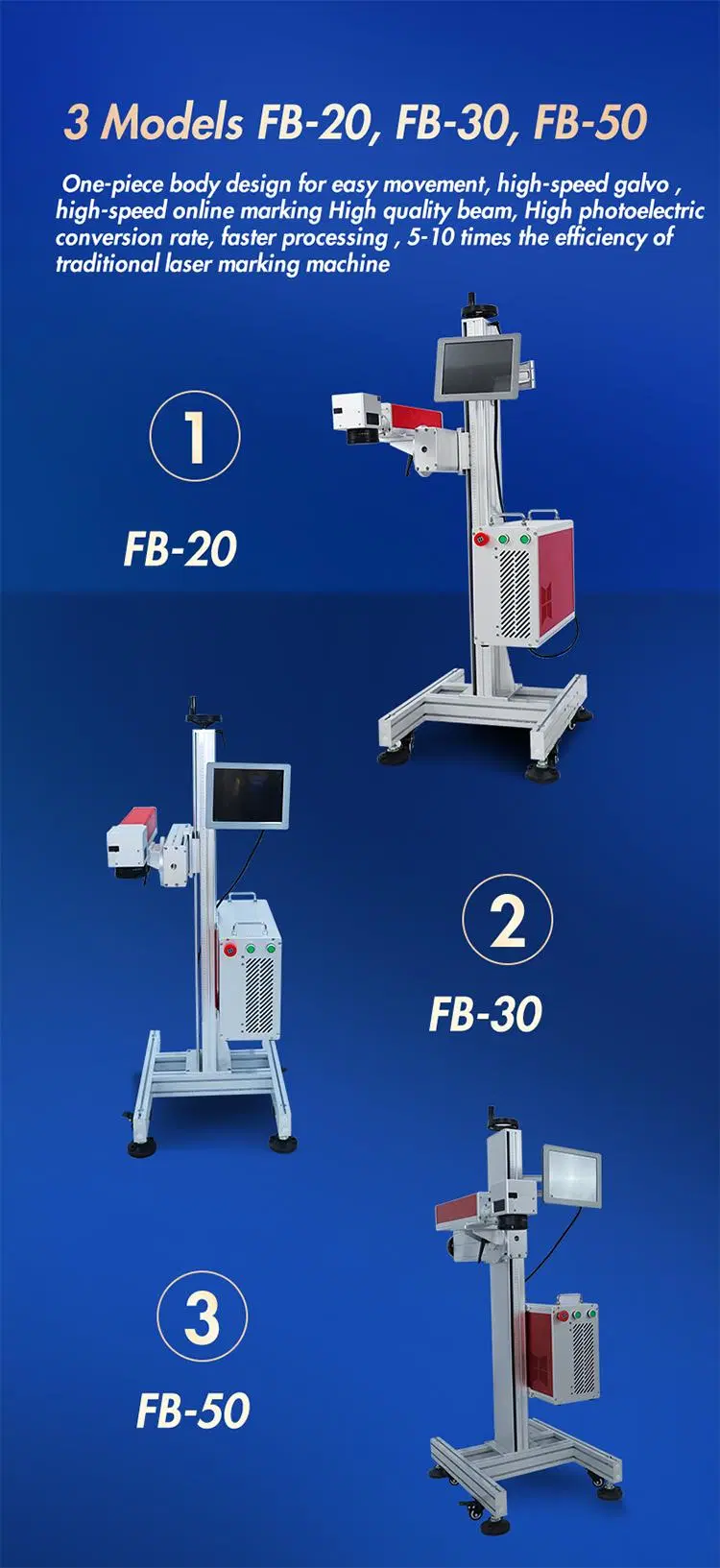 Large Format Closed Cabinet Fiber Laser Marking Machine