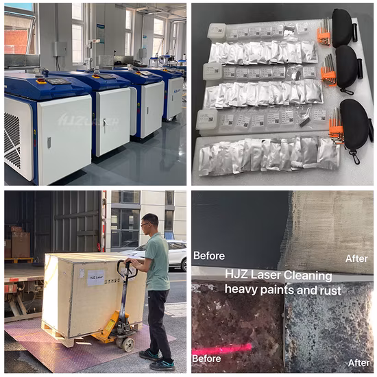 50W 100W 200W 300Wパルス連続レーザー金属錆除去洗浄機