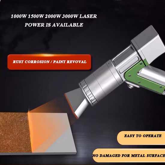 200 ミリメートル幅ファイバーレーザー洗浄機金属錆除去レーザークリーナー 1000 ワット 1500 ワット 2000 ワット/3000 ワット