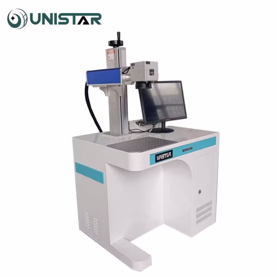 中国工場格安価格 CO2/UV/ファイバー レーザー マーキング マシン価格金属、鋼鉄、鉄、アルミニウム、PVC、キーボード、ベアリング彫刻用